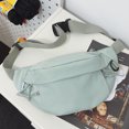thumbnail image 2 of Bolso De Pecho Bolso de pecho para mujer de viaje informal color sólido simple para viajes deportes (verde), 2 of 8