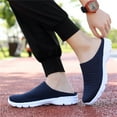 thumbnail image 5 of YLYL Men's Open Back Mules Arch Support Anti-Slip Breathable Mesh Casual Slip on Walking Shoes, 5 of 9