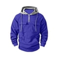 thumbnail image 6 of Admvng Men's Hoodies Sweatshirt Long Sleeve Fall Outfits Solid Casual Pullover Tops, 6 of 7