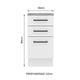 thumbnail image 5 of Mueble Inferior de cocina MADESA Agata 40 cm 3 cajones, 5 of 10