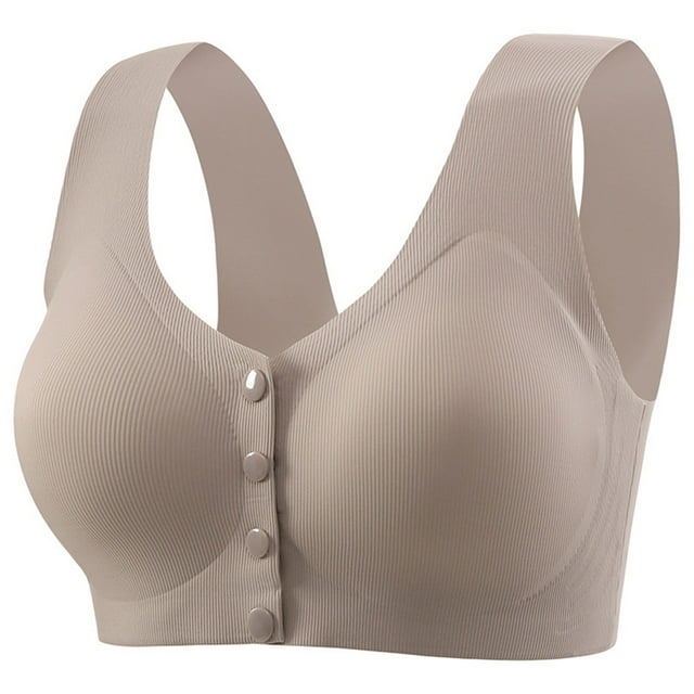 Fgnfyis Soutien-Gorge Haut Respirant Ajustable Décontracté pour Femmes Sans Armature Gris TTG
