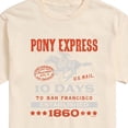thumbnail image 3 of USPS - Pony Express 10 Days To San Fran Est. 1860 - Men's Short Sleeve Graphic T-Shirt, 3 of 5