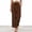 9# Coffee, variant on Wide Leg Pants Womens Palazzo Pants, Lace-up High Waisted Flowy Beach Pants Linen Dress Trouser with Pocket Black S 26/27"