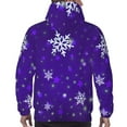 thumbnail image 7 of Honeii Dark Purple Snowflakes Pattern Mens Hoodies Men's Loose Sleeve Sweatshirt,Pullover Hooded Sweatshirt for Men,Essentials Hoodie-3X-Large, 7 of 7