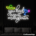 thumbnail image 3 of Craftnamesign You Had Me At Margarita Neon Sign for Cocktail Mexican Bar Club Wall Art, 3 of 5