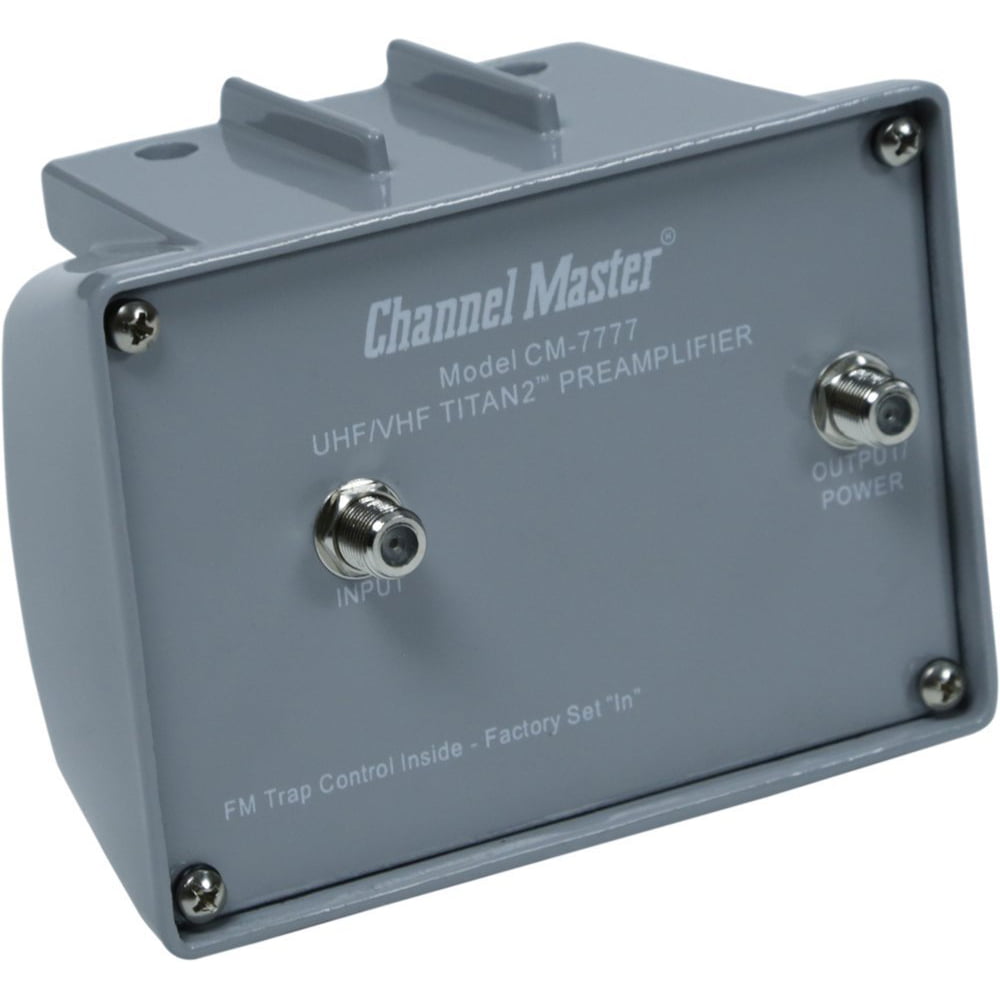 Channel Master TV Antenna Preamplifier High Gain UHF/VHF Titan 2 CM-7777 