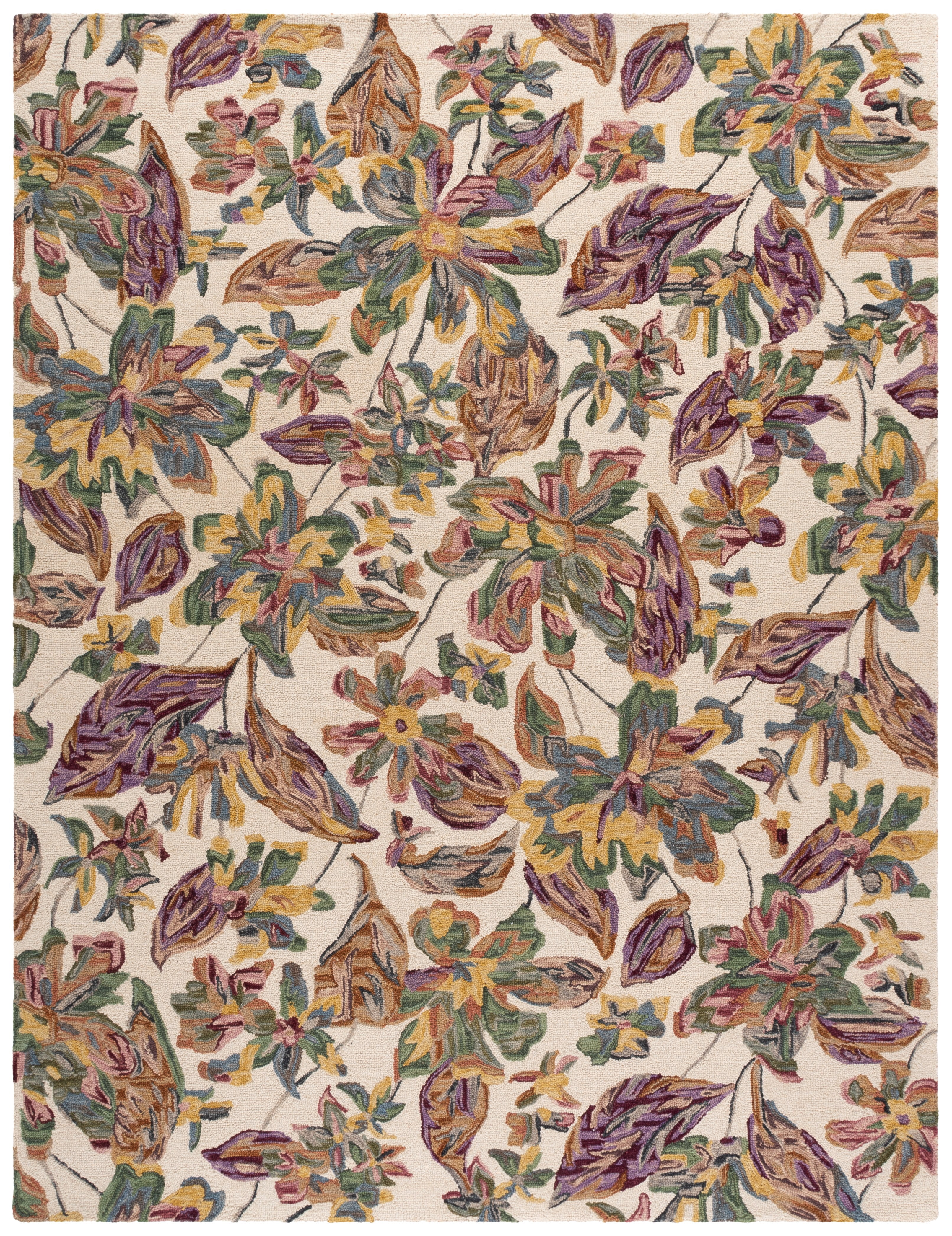 Safavieh Blossom Tina Floral Area Rug, Ivory/Plum, 9' x 12'