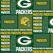 NFL Green Bay Cotton Packers Fabric, per Yard