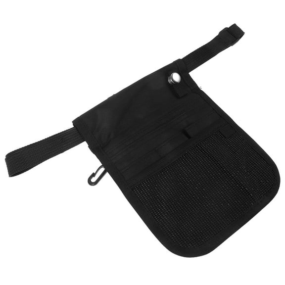 Onaparter Nurse Pocket Tool Pouch Small Utility Bag Belt Organizer Storage Nursing Bags for Nurses Work (Black)