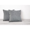thumbnail image 6 of Laddha Home Designs Handwoven Geometric Diamond Square Throw Pillow - 18" - Gray and White - Set of, 6 of 7