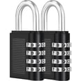 thumbnail image 1 of Combination Lock Padlock with Combination Code 4 Digit, Spin Lock for Gym, Small Padlock, Weatherproof Combination Lock, 1 of 5