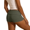 thumbnail image 4 of Lmueinov Women's Ribbed Yoga Shorts with Fold Over Waistband, High Waisted Seamless Workout Biker Shorts for Gym Athletic, Stretchy Breathable Booty Shorts, 4 of 4