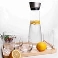 thumbnail image 3 of Botella de Jugo Acrílica Conpa, Jarra Transparente de 1,2 L para Jugo, Agua, Agua Infundida, Dulces, Bares, Hoteles, Restaurantes, Hogar, 3 of 7