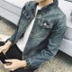 thumbnail image 4 of Abrigo vaquero ajustado informal corto con botones para hombre, ropa popular coreana, chaquetas vaqueras para hombre, holgadas, nuevas, de diseñador de marca, de lujo, 4 of 5
