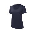 thumbnail image 3 of Sport-Tek Ladies Posi-UV Pro Scoop Neck Tee. LST420 3XL True Navy, 3 of 4