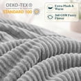 thumbnail image 2 of PAVILIA Soft Lightweight Twin Fleece Blanket for Couch Bed, Gray, 60x80, 2 of 6