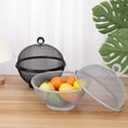 thumbnail image 2 of Mesh Fruit Basket with Lid,Fruit Fly Basket with Lid, Large Capacity, Storage (White), 2 of 6