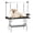 Black 651, variant on 47 inch Large Dog Grooming Table Foldable Stainless Steel Adjustable Height Pet Station with Nooses, Mesh Tray, Tool Organizer for Home Grooming Blue