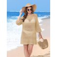 thumbnail image 4 of Vestido de ganchillo SAMPEEL para cubrir las vacaciones en la playa, talla XL, 4 of 5