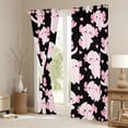 thumbnail image 3 of Manfei Black Pink Axolotl Curtains Pack of 2 (42x84 Each) for Teens, Romantic Love Heart Curtains Blackout, Kawaii Animal Bedroom Curtains, Black Out Curtains Home Decor, 3 of 6