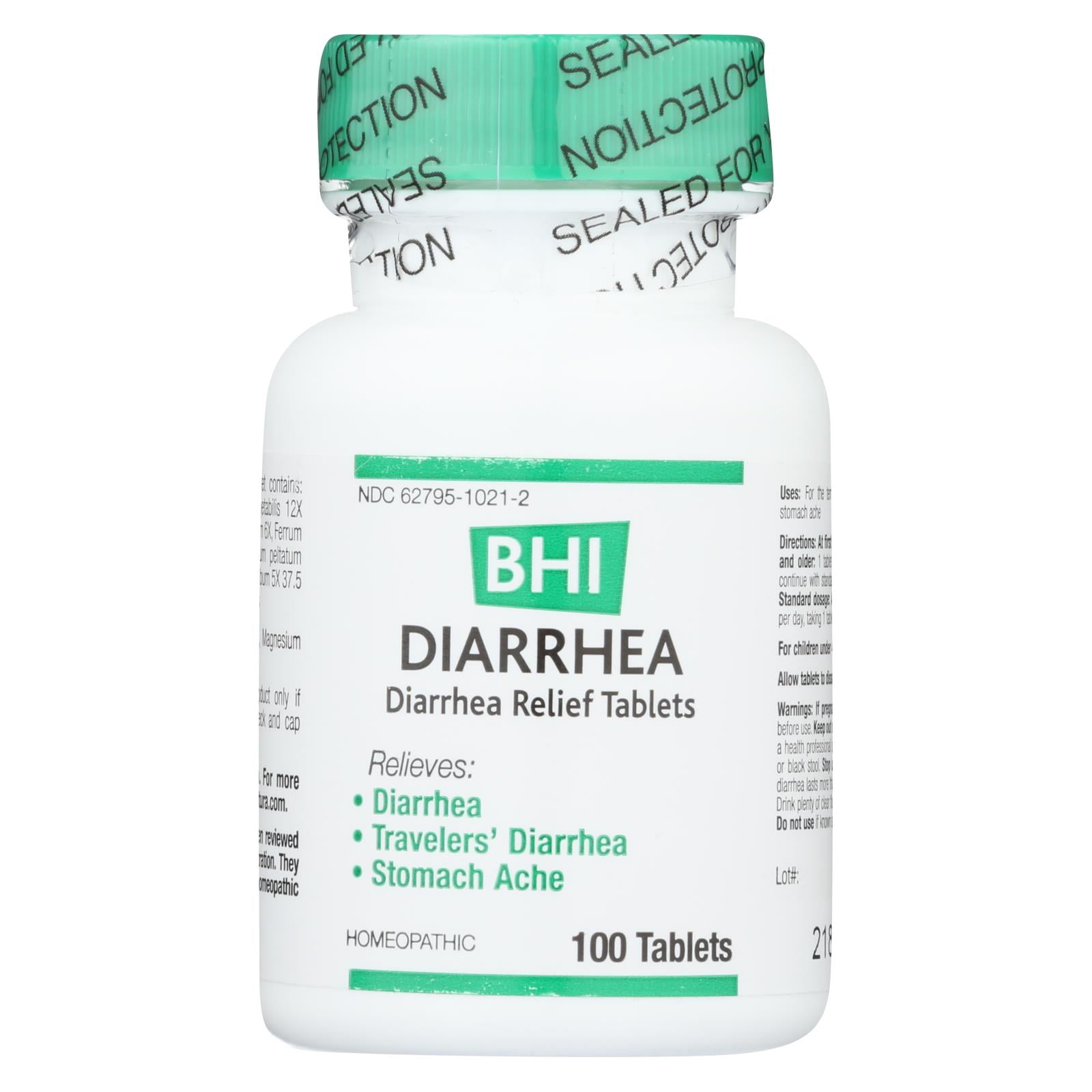 BHI Diarrhea Relief 100 Tablets