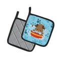 thumbnail image 2 of Carolines Treasures BB7077PTHD Puppy taking a bath Pair of Pot Holders  7.5HX7.5W multicolor, 2 of 3