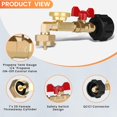 Propane Refill Adapter, Fill 1 Pound Bottles from 20lb Tank, Tank for
