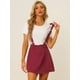 thumbnail image 2 of Minifalda Vaquera de Tirantes Allegra K Vino tinto XL, 2 of 5