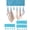 Bllue, variant on Foldable Travel Hangers for Cruise Ship Hotel, Portable Cloth Laundry Drying Rack with 6 Clips for Underwear Swimsuit Socks Clothes Saver (3 Pack)