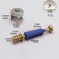 thumbnail image 6 of 100Pcs Cabinet Lock and Screws for Furniture Assembly Eccentric Wheel and Wood Dowels for Cabinets and Drawers, 6 of 16
