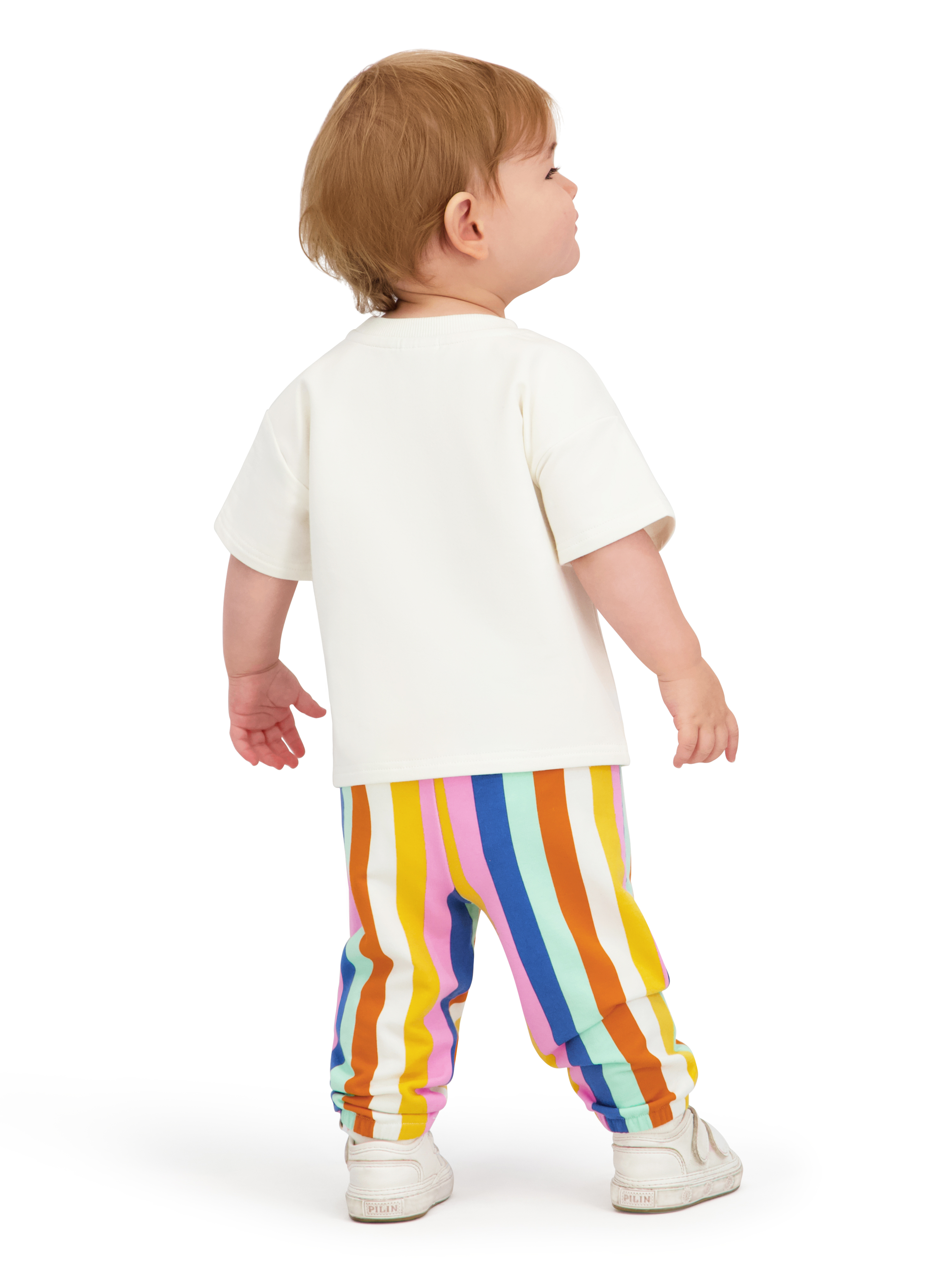 Lilo & Stitch Baby Girl Viscose French Terry Pant Set, Sizes 0-24 Months