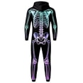 thumbnail image 3 of MIRUXO Adult Men's Skeleton Halloween Costume Unisex Skeleton Jumpsuit Pajamas Onesie Cozy One Piece Cosplay Party 2026, 3 of 5