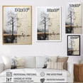 thumbnail image 4 of Designart "Grey Beige Minimalism Tree silence" Minimalism Wall Decor, 4 of 5
