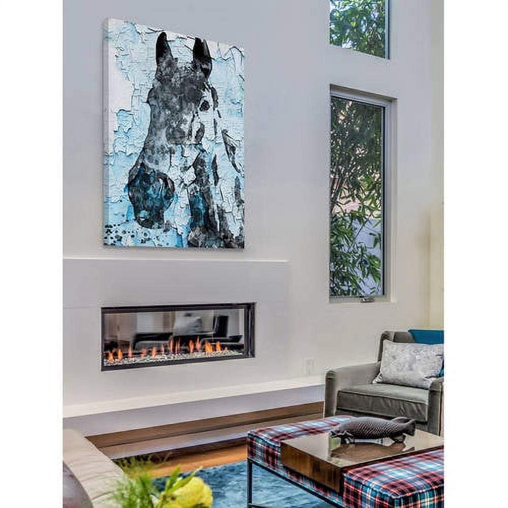 "Night Song Horse" Painting Print on Wrapped Canvas