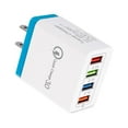 thumbnail image 1 of 4 Ports USB Color Wall Charger Fast Charging Travel Charger US Plug Adapter, 1 of 3