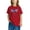 Red, variant on Eltusu Girls Cotton T-shirts, Pullover Crewneck Short Sleeve Loose Fit Graphic Tee Orange Size 7-8 T