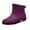 Purple, variant on Short Rain Boots Women Rainshoes Short Tube Thermal Water Shoes Waterproof Rain Boots Rubber Boots Women White 540