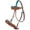 Tan Turquoise, variant on Horse Western Tan Leather Floral Tooled Bitless Sidepull Bridle Reins 77RS34TN