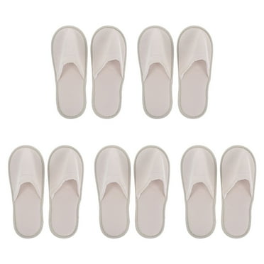 Disposable Slippers Convenient Cloth Hotel Mens Beach Sandals Travel Soft Indoor 6 Pairs