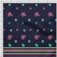 thumbnail image 2 of oneOone Cotton Cambric Fabric Stripe & Floral Panel Printed Craft Fabric BTY 56 Inch Wide, 2 of 3