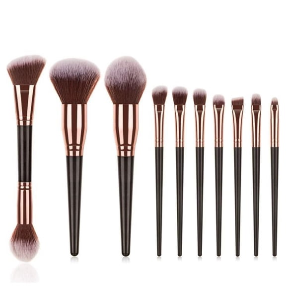 Makeup Brush Set 10 Piece Soft Foundation Powder Eyeshadow Concealer Face Cosmetic Tools Kit for Application 10PCS