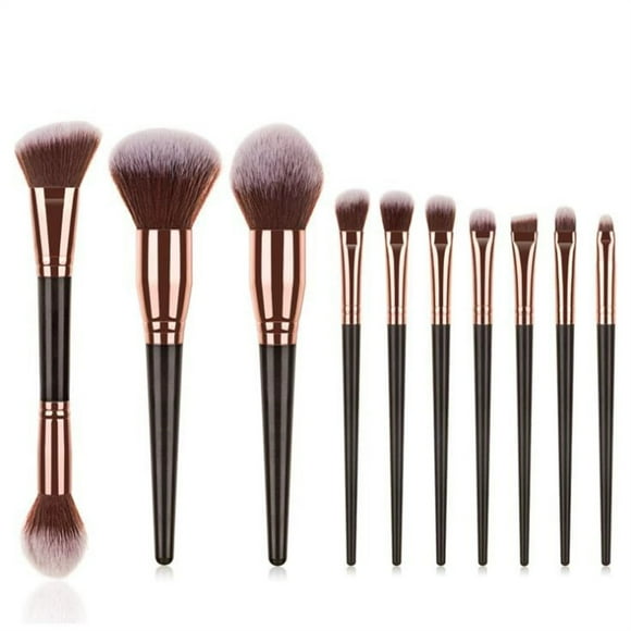 Set de brochas de maquillaje 10 piezas Soft Foundation Powder Eyeshadow Concealer Face Cosmetic Tools Kit