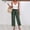 Green, variant on RYDCOT Women's Casual Cotton Linen Pants Elastic Waist Drawstring Solid Color Lounge Pants with Pockets Yellow