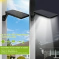thumbnail image 5 of TeqHome Solar Wall Light Outdoor 60LEDs PIR Motion Sensor Remote Control Wireless Lamps IP65 Waterproof Lighting for Garage Front Door Garden Pathway, 5 of 8