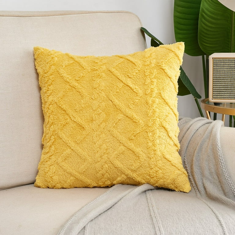 Nordic Cushion Cover Plush Housse De Coussin Couch pillows Pure Color Pillow  Cover Living Room Decorative Pillow Case For Sofa