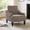 Brown, variant on Mid Century Modern Upholstered Accent Chair with Armrests and Side Pocket, Chenille Fabric, Solid Wood Legs, Comfy Reading Seat for Living Room, Bedroom, Brown