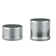 thumbnail image 1 of Elevadores de muebles de metal modernos - Altura ajustable - Almohadilla antideslizante - Paquete de 2, plateado, 1 of 5