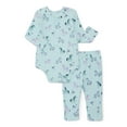 thumbnail image 2 of Garanimals Baby Girls Bodysuit, Graphic Tees, and Leggings Set, 6-Pieces, Sizes 0M-24M, 2 of 4