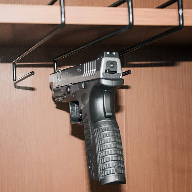 Gero Gun 5 Hanger Safe Storage Pistol Rack Holder Holster Organizer Display Hook 