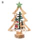 thumbnail image 1 of Adorno navideño, decoración de mesa estéreo, colorfast, mano de obra fina, árbol de escritorio de Navidad en miniatura de madera para el hogar, 1 of 5